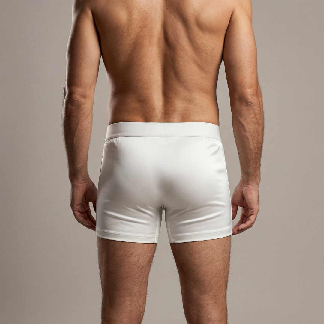 Boxer en soie premium | Confort toute la journée Blanc (NOUVEAU)