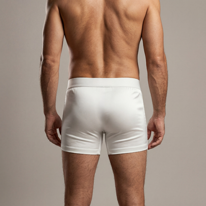 Boxer en soie premium | Confort toute la journée Blanc (NOUVEAU)