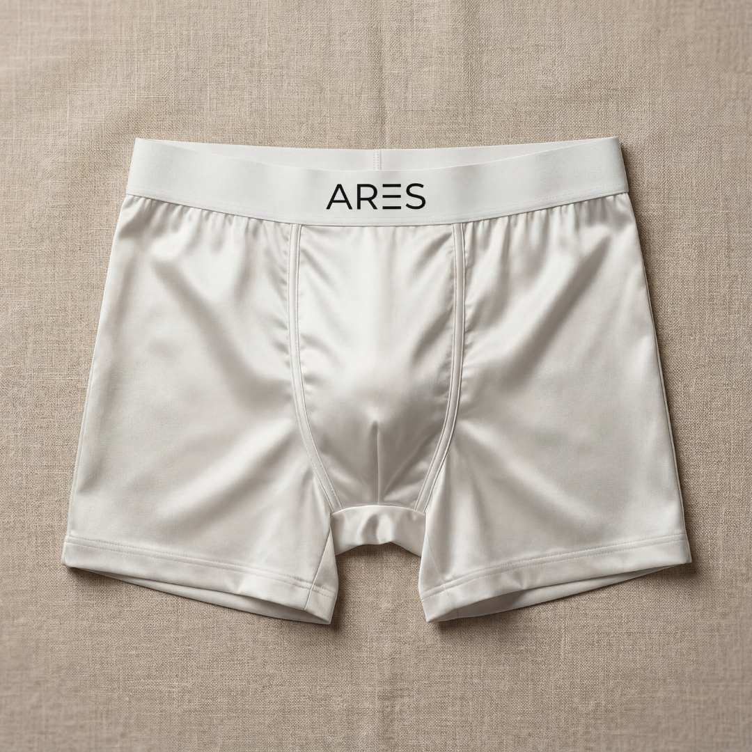 Boxer en soie premium | Confort toute la journée Blanc (NOUVEAU)