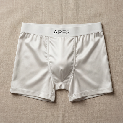 Boxer en soie premium | Confort toute la journée Blanc (NOUVEAU)