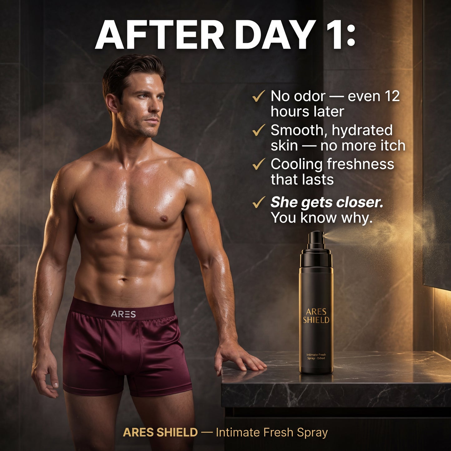 ARES Bouclier - Spray Fraîcheur Intime